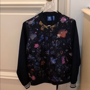 Adidas Floral Bomber Jacket